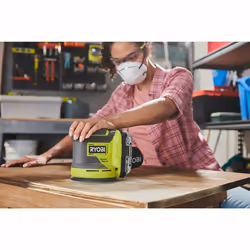 Ryobi RROS18-0 Ponceuse orbitale 20000 OPM Noir, Vert - Vue supplémentaire 9
