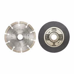 Ryobi RAK6AGD115, Kit de disques de meulage, Métal, pierre, Toutes marques, Rond, 11,5 cm, 11,5 cm