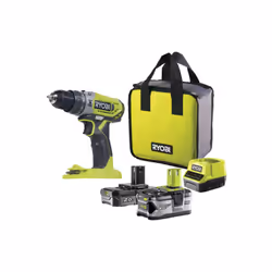 Description générale La perceuse-visseuse à percussion RYOBI - R18PD2-242S - 18V One+ - 2 Batteries 4.0Ah et 2.0Ah - 1 Charge ...