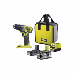 Présentation : La perceuse-visseuse RYOBI 18V One+ - 2 Batteries 4.0Ah et 2.0Ah - 1 Chargeur - R18DD2-242S avec ses 2 vitesse ...
