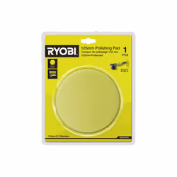 Présentation : Un disque de lustrage RYOBI pour polisseuse R18P-0 - 125 mm - RAKPPP01 de rechange si le vôtre n'est plus util ...