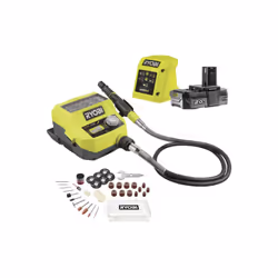 Présentation : Le mini-outil multifonction RYOBI - RRTS18-120GA35 - 18V One+ - 1 batterie 2.0Ah - 1 chargeur - 4 000-35 000 t ...