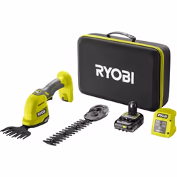 Présentation du produit La cisaille à gazon - sculpteur de végétaux 18V RY18GSA-0 RYOBI est un outil 2-en-1 polyvalent conçu ...