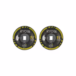 Présentation : Ce lot de 2 disques à rectifier RYOBI - RAR507-2 - Pour le métal - 38mm vous sera utile pour affûter et lisser ...
