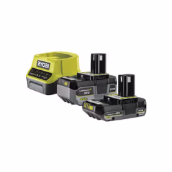 Présentation : Le pack 2 batteries RYOBI 18V One+ 4.0Ah et 2.0Ah - chargeur rapide 2.0Ah RC18120-242X est le must pour travai ...
