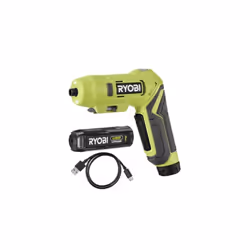 Présentation : Ce tournevis RYOBI 4V USB Lithium - 1,3Ah - Câble USB - RSDP4-120G est un indispensable pour ne plus faire le  ...