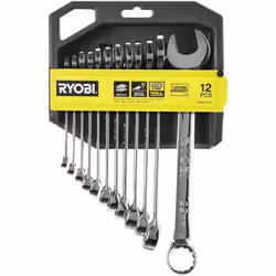 Jeu de 12 clés coudées mixtes RYOBI - Angle de reprise 15° - RHWR8PC