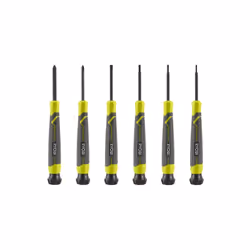 Présentation : Le jeu de 6 tournevis de précision RYOBI - RHSDSPC6 est un ensemble d'outils pour effectuer des vissages de pe ...