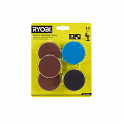Présentation : Ce lot de 14 disques de ponçage RYOBI pour polisseuse RDP18 - RADPS50 est un ensemble d'accessoires qui regrou ...