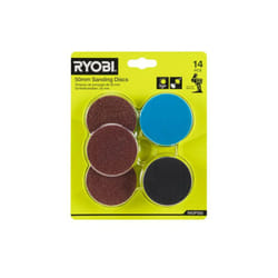 Lot de 14 disques de ponçage Ryobi pour polisseuse RDP18 - RADPS50