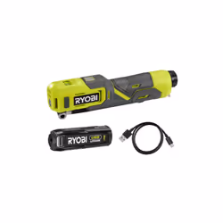 Description générale Ce gonfleur RYOBI 4V USB Lithium - 6,9 bars - 1 batterie 2,0Ah - RI4-120G est idéal pour gonfler des pne ...