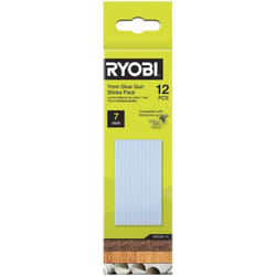 Lot de 12 bâtons de colle - 7 mm - pour pistolet RGLM18 - Ryobi