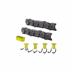 Présentation : Le pack de démarrage Système Link RYOBI - 2 rails muraux - 4 crochets - 1 double bac - RSLWPK-7PC est ce qu'il ...