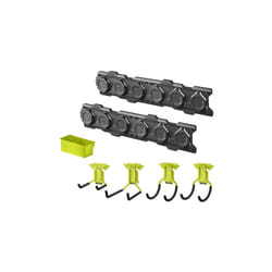 Ryobi - Pack de démarrage Système Link - 2 rails muraux - 4 crochets - 1 double bac - RSLWPK-7PC