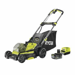Ryobi RY18LMX40C-150 Tondeuse à gazon poussée Batterie Noir, Métallique, Jaune
