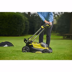 Ryobi RY18LMX40C-150 Tondeuse à gazon poussée Batterie Noir, Métallique, Jaune