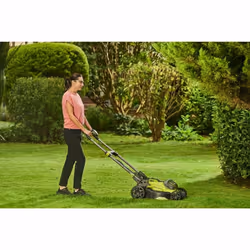 Ryobi RY18LMX40C-150 Tondeuse à gazon poussée Batterie Noir, Métallique, Jaune - Vue supplémentaire 4