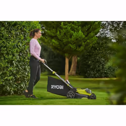 Ryobi RY18LMX40C-150 Tondeuse à gazon poussée Batterie Noir, Métallique, Jaune - Vue supplémentaire 5