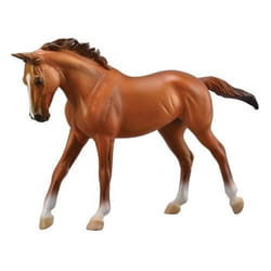 Figurine animal chevaux - Collecta - Jument pur sang marron - Deluxe 1:12 - Pour enfants de 3 ans et plus