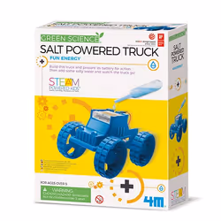 4M Green Science Salt-Powered Truck, Kit d’ingénierie, Ingénierie, 5 an(s), Bleu