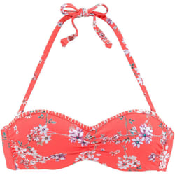 Lascana - Haut maillot de bain bandeau armaturé Ditsy - STC69LA - Maillots séparables hauts - Orange - 38D