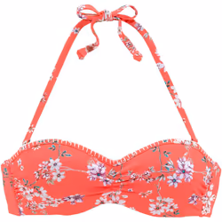 Lascana - Haut maillot de bain bandeau armaturé Ditsy - STC69LA - Maillots séparables hauts - Orange - 42D