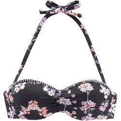 Lascana - Haut maillot de bain bandeau armaturé Ditsy - STC69LA - Maillots séparables hauts - Noir - 42B