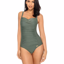 Lascana - Maillot de bain amincissant 1 pièce TK-5  B à E - TK-5 - Maillots de bain 1 pièce - Kaki - 105E