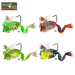 Leurre Souple - RIVER 2 SEA - Dahlberg Diver Frog - Couleur Verte - Pêche du Carnassier - Modèle 03