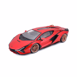 BBURAGO 1/18 LAMBORGHINI SIAN Hybride - Rouge