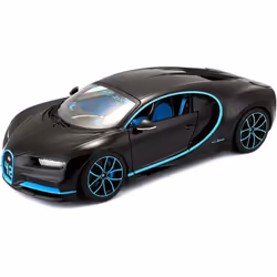 BBURAGO Bugatti Chiron, Modèle de voiture de sport, Pré-assemblé, 1:18, Bugatti Chiron, Unisexe, Métal, Plastique