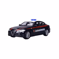BBURAGO 390771.006, Modèle réduit de voiture de police, Pré-assemblé, 1:24, Alfa Romeo Giulia 2016, Alfa Romeo Giulietta, Alf ...