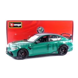 Voiture Miniature de Collection - BBURAGO - ALFA-ROMEO Giulia GTAm - 2020 - Verde Montreal - 1/18