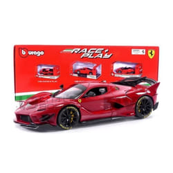 Voiture Miniature de Collection - BBURAGO - FERRARI FXX-K Evo Hybrid - 1/18 - Rouge Métallique - 2018