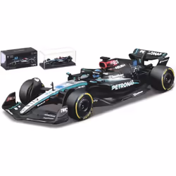 BBURAGO Mercedes Benz AMG F1 W15 1:43 Russell 24, Modèle réduit de vélo de sport, Pré-assemblé, 1:43, Mercedes Benz AMG F1 W1 ...