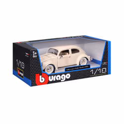 BBURAGO Volkswagen Käfer 1955 Modèle de voiture classique Pré-assemblé 1:18