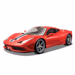 BBURAGO Ferrari 458 Speciale, Modèle de voiture de sport, Pré-assemblé, 1:18, Ferrari 458 Speciale, Rouge, Modèle réduit de v ...