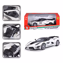 BBURAGO Ferrari FXX-K EVO 1:18 weiss Modèle de voiture de sport Pré-assemblé