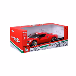 BBURAGO Ferrari 296 GTB Modèle de voiture de sport Pré-assemblé 1:18 - Vue supplémentaire 4