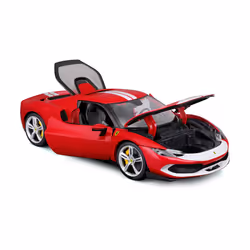 BBURAGO Ferrari 296 GTB Modèle de voiture de sport Pré-assemblé 1:18 - Vue supplémentaire 7