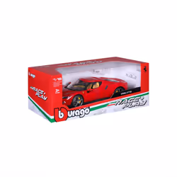 BBURAGO Ferrari 296 GTB 1:18 Modèle de voiture de sport Pré-assemblé