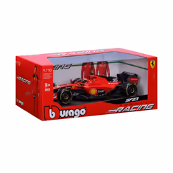 BBURAGO Ferrari F1 SF-23 1:18 Leclerc 23 Modèle de voiture de sport Pré-assemblé
