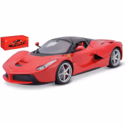 BBURAGO Ferrari Laferrari Signature, Modèle de voiture de sport, Pré-assemblé, 1:18, Ferrari Laferrari Signature, Mâle, Rouge