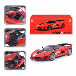 BBURAGO Ferrari Signature - Ferrari FXX-K EVO #54 Modèle de voiture de sport Pré-assemblé 1:18
