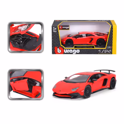 BBURAGO Lamborghini Aventador SV Coupé Modèle de voiture de sport Pré-assemblé 1:24
