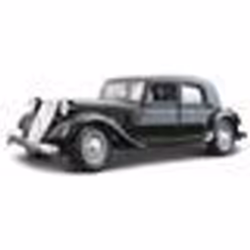 Modèle réduit - BBURAGO - Citroen Traction 15 CV 1938 - Métal - Échelle 1/24 - Noir/Rouge