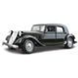 Modèle réduit - BBURAGO - Citroen Traction 15 CV 1938 - Métal - Échelle 1/24 - Noir/Rouge