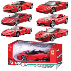 BBURAGO Ferrari 458 Race & Play, 1:24 Modèle de voiture de sport Pré-assemblé