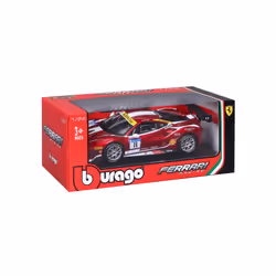 BBURAGO Ferrari 488 Challenge Modèle de voiture de sport Pré-assemblé 1:24