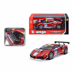 BBURAGO Ferrari 488 Challenge Modèle de voiture de sport Pré-assemblé 1:24